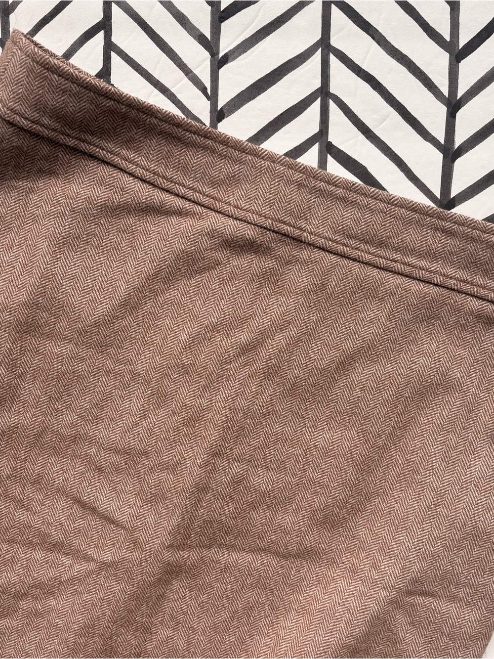 J. Crew Wool Blend Taupe Mini Skirt
